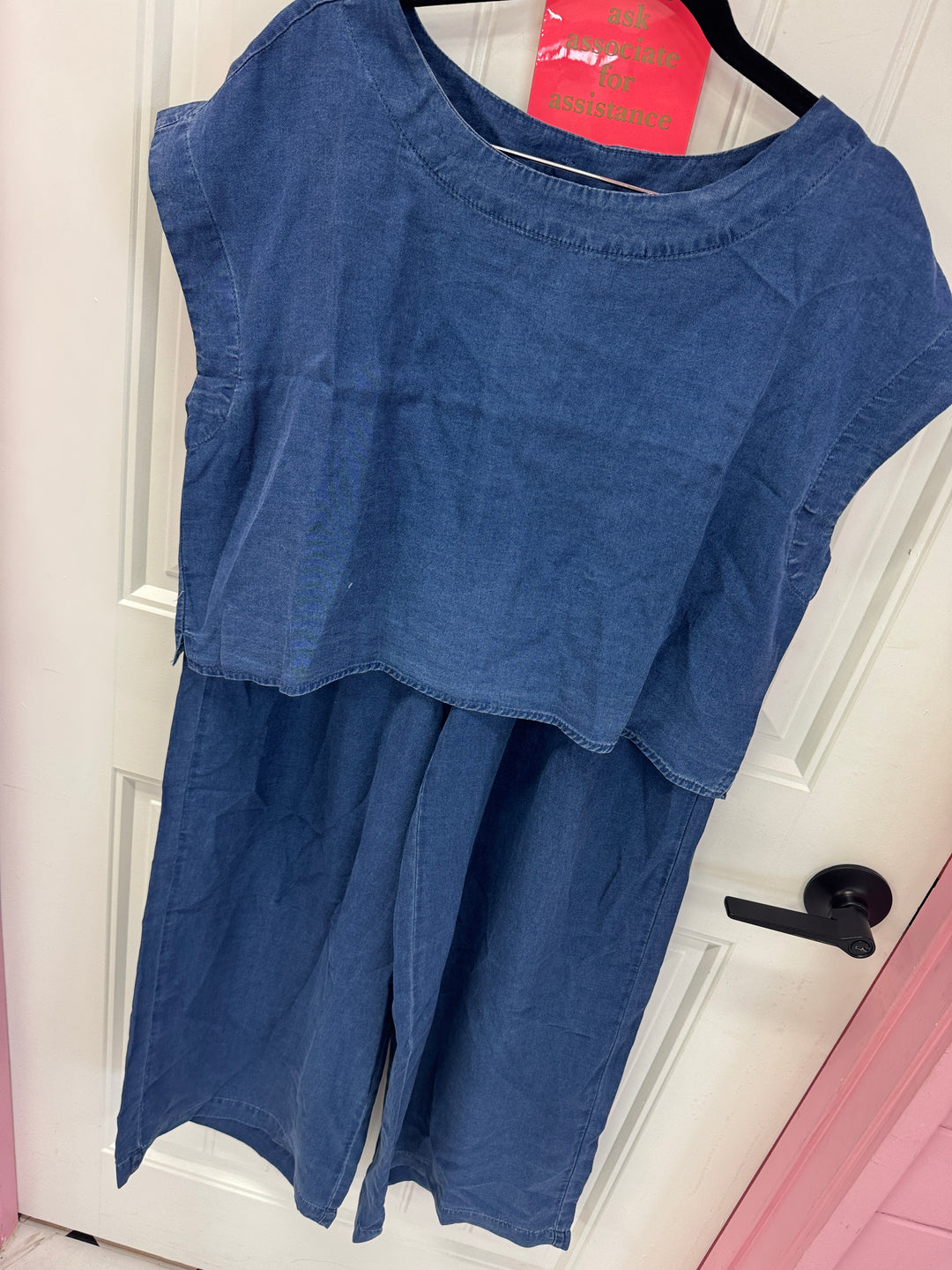 The Aubree Chambray Set