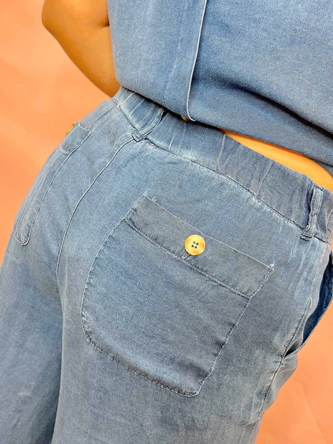 The Aubree Chambray Set