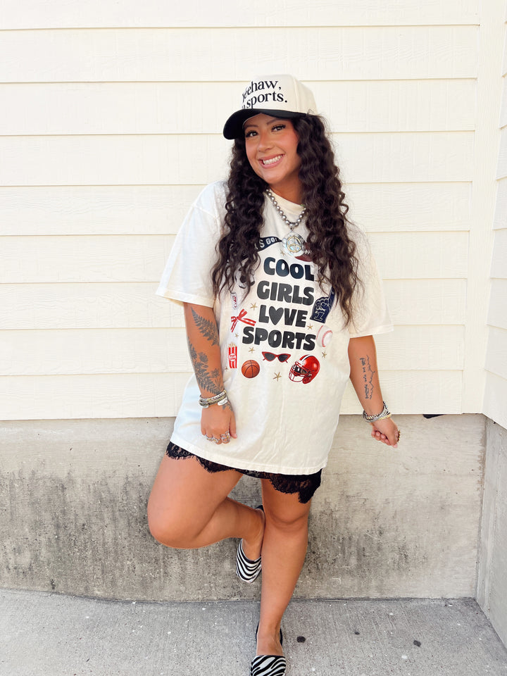 Cool Girls Love Sports Graphic Tee