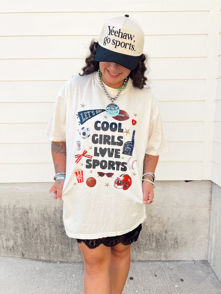 Cool Girls Love Sports Graphic Tee