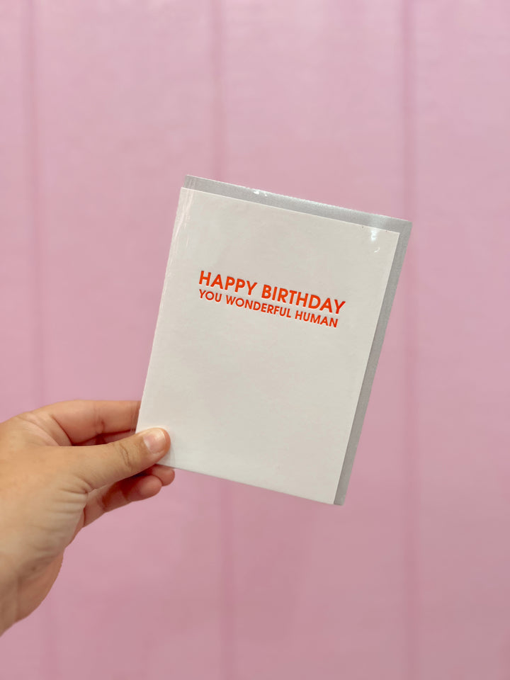 Wonderful Human Birthday Card