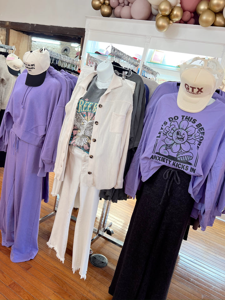 Let's Do This Before The Anxiety Kicks In Graphic Top