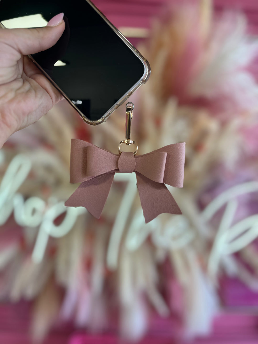 Bella Bow Phone Charm