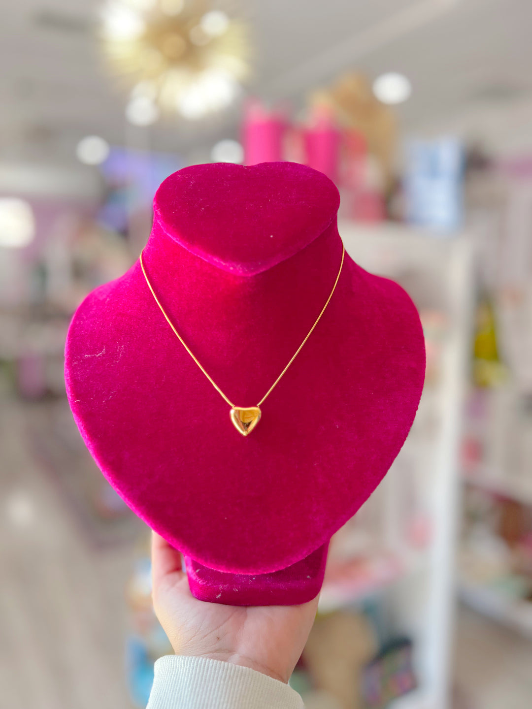 Simple Statement 18K Heart Necklace