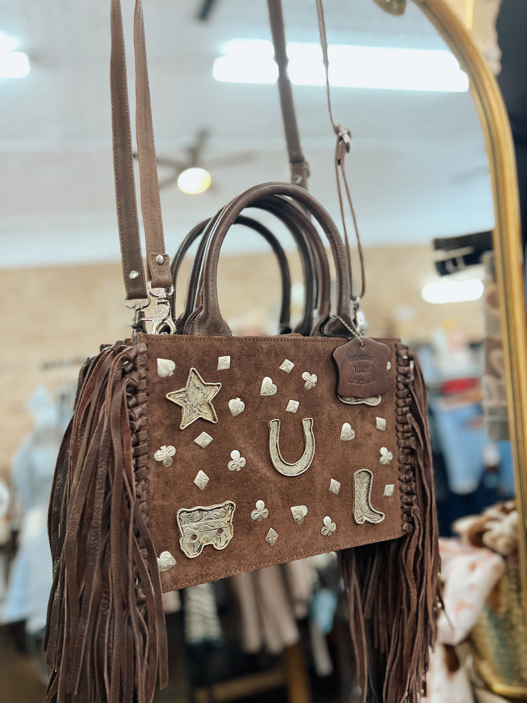 Wild West Fringe & Stud Bag