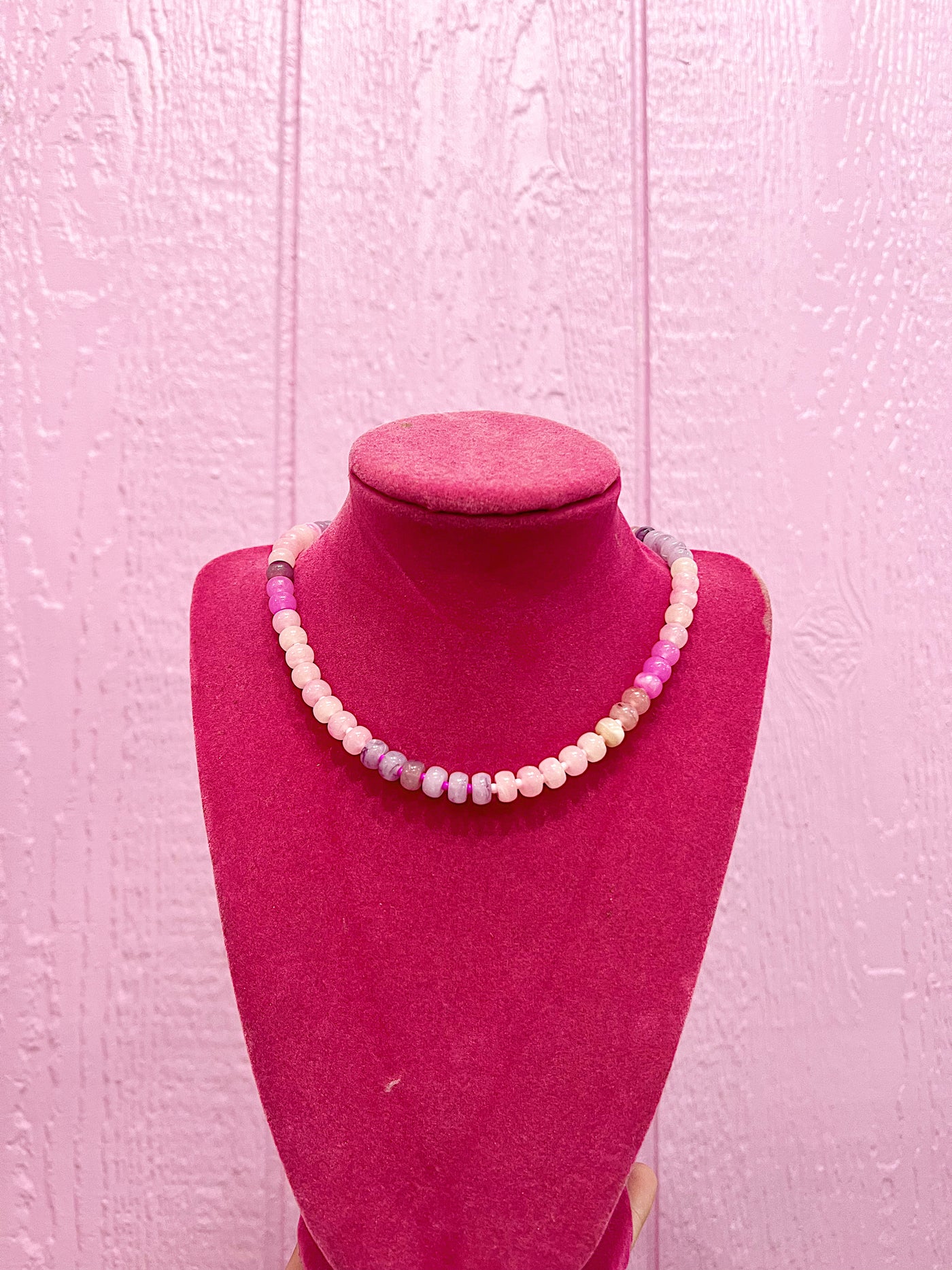Pink Paradise Beaded Necklace
