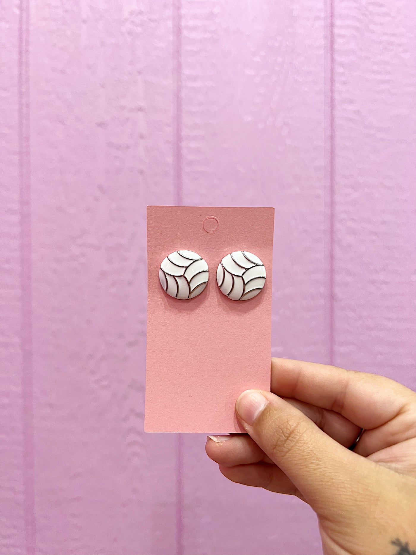 Volleyball Silver Studs
