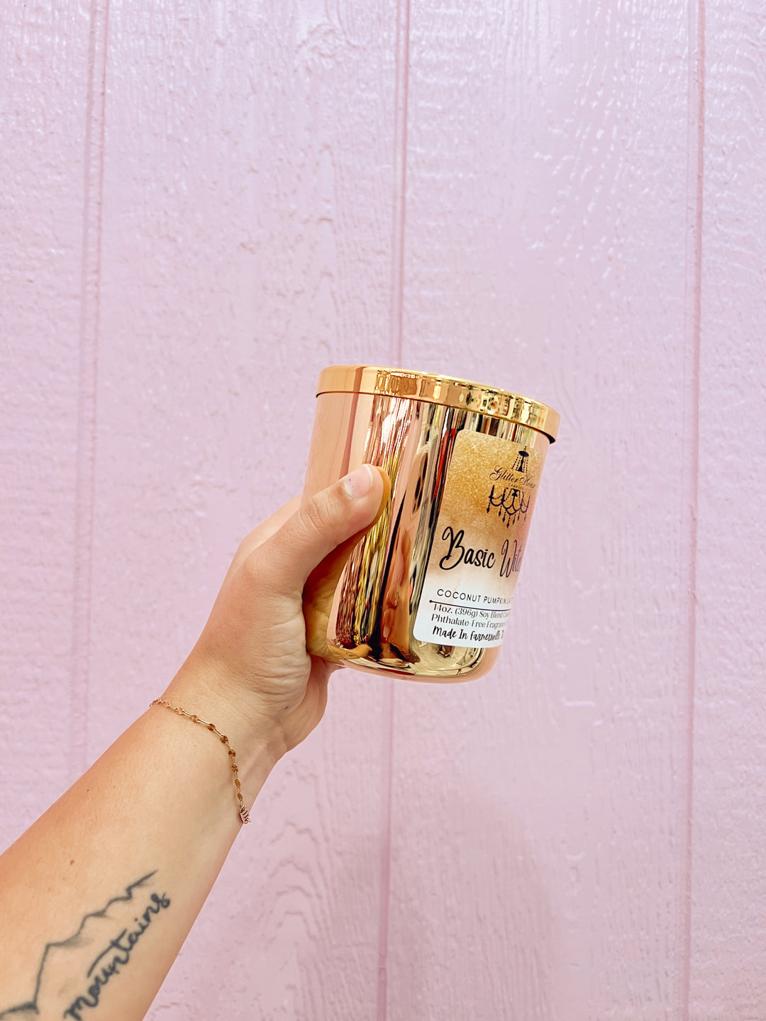 Glitter House Candles Gold 14oz Candle