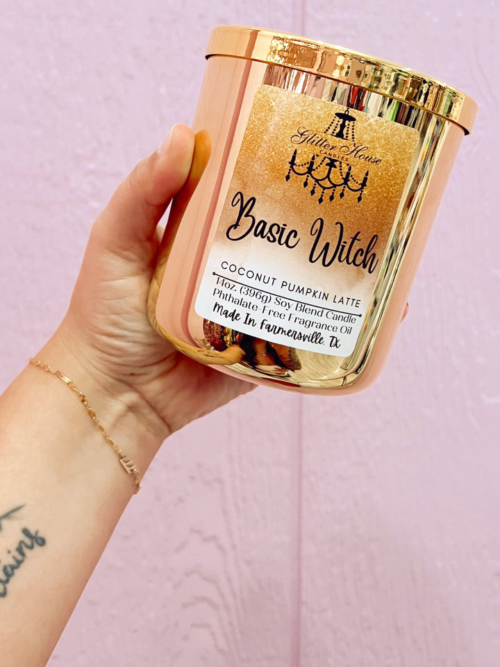 Glitter House Candles Gold 14oz Candle