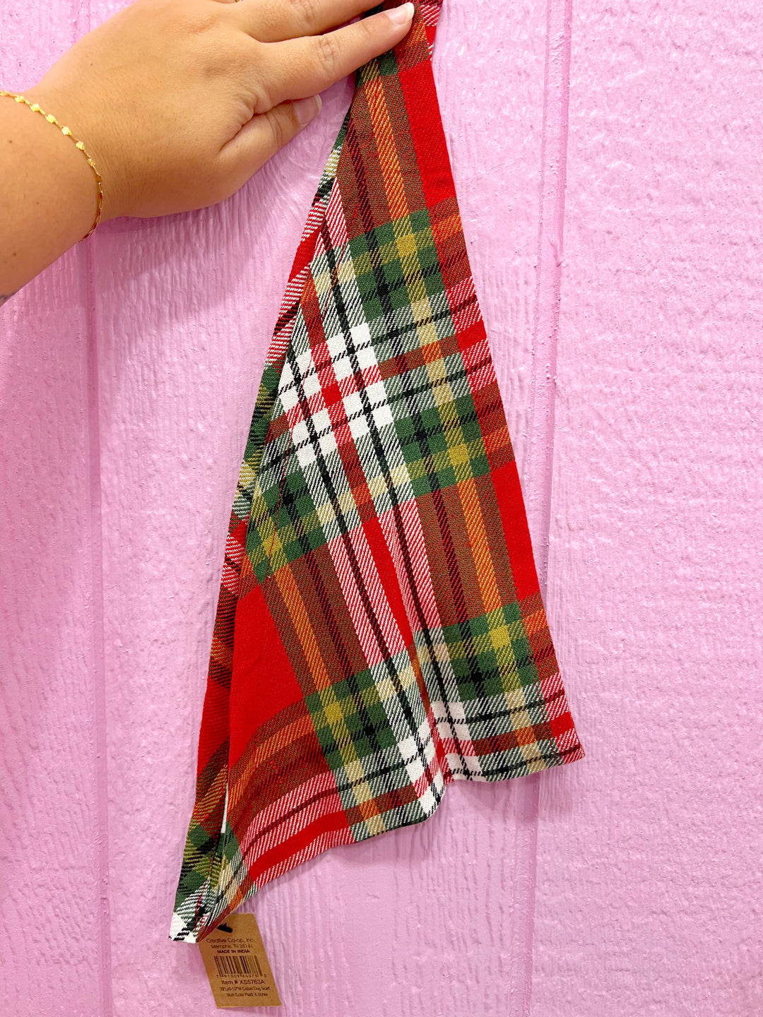 Plaid Pawfect Flannel Dog Scarf