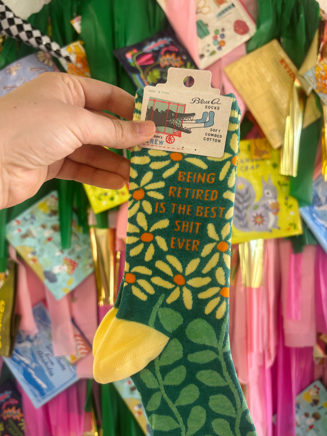 Retired Is Best Shit Crew Socks