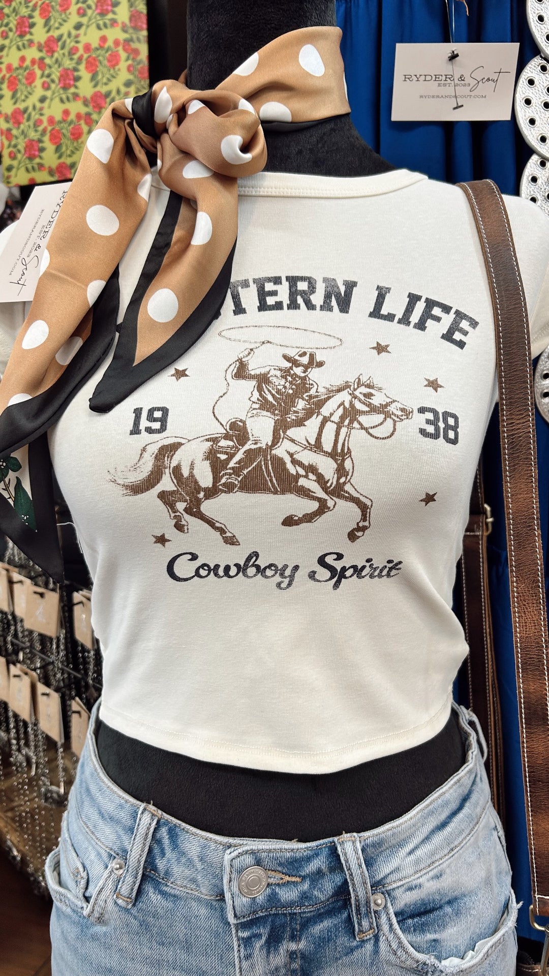 Western Life Crop Tee