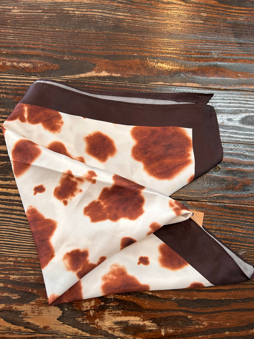 Boots, Buckles & Cow Print Bandana