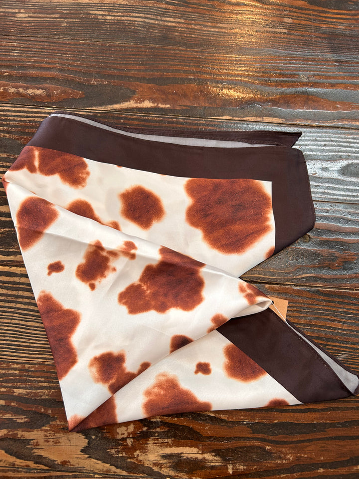 Boots, Buckles & Cow Print Bandana