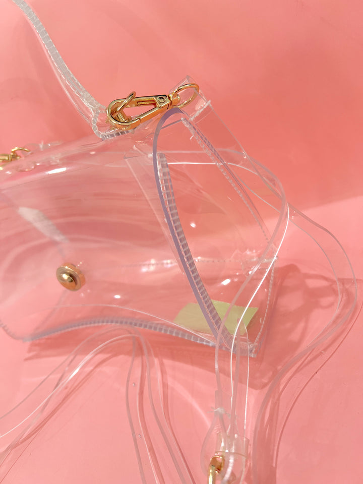 Here For A Good Time Clear Purse