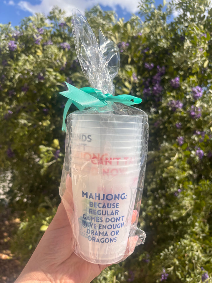 Mahjong Frosted Cup Set