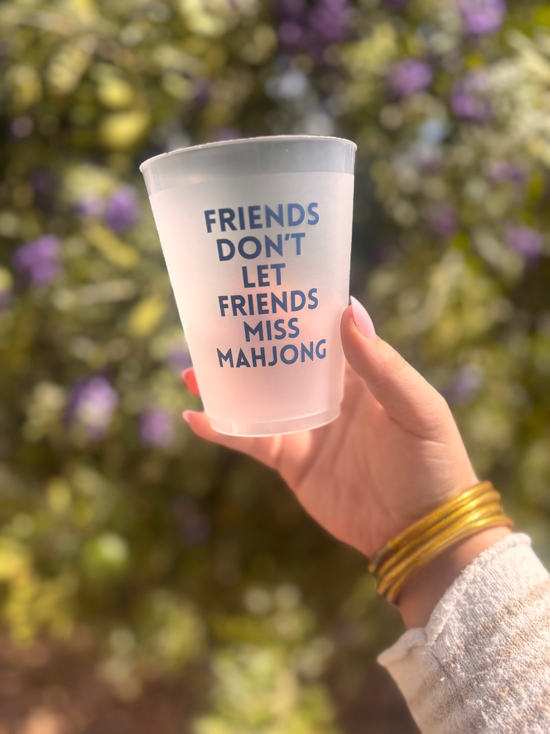 Mahjong Frosted Cup Set