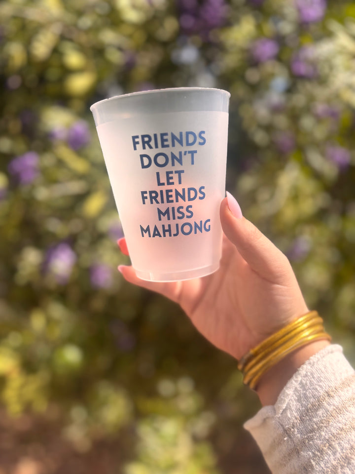 Mahjong Frosted Cup Set