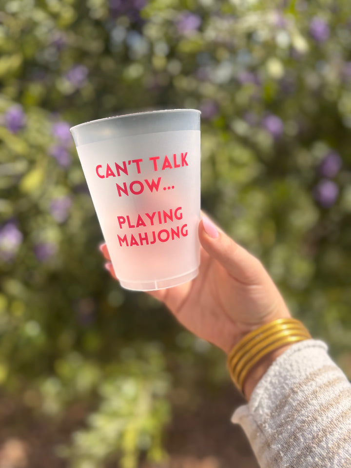 Mahjong Frosted Cup Set