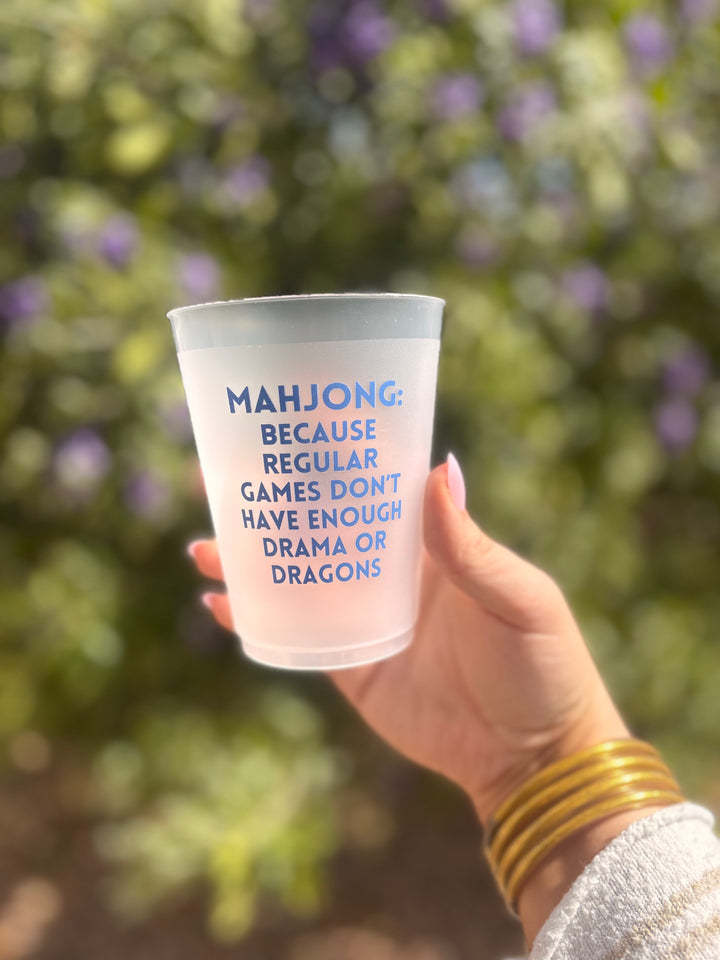 Mahjong Frosted Cup Set
