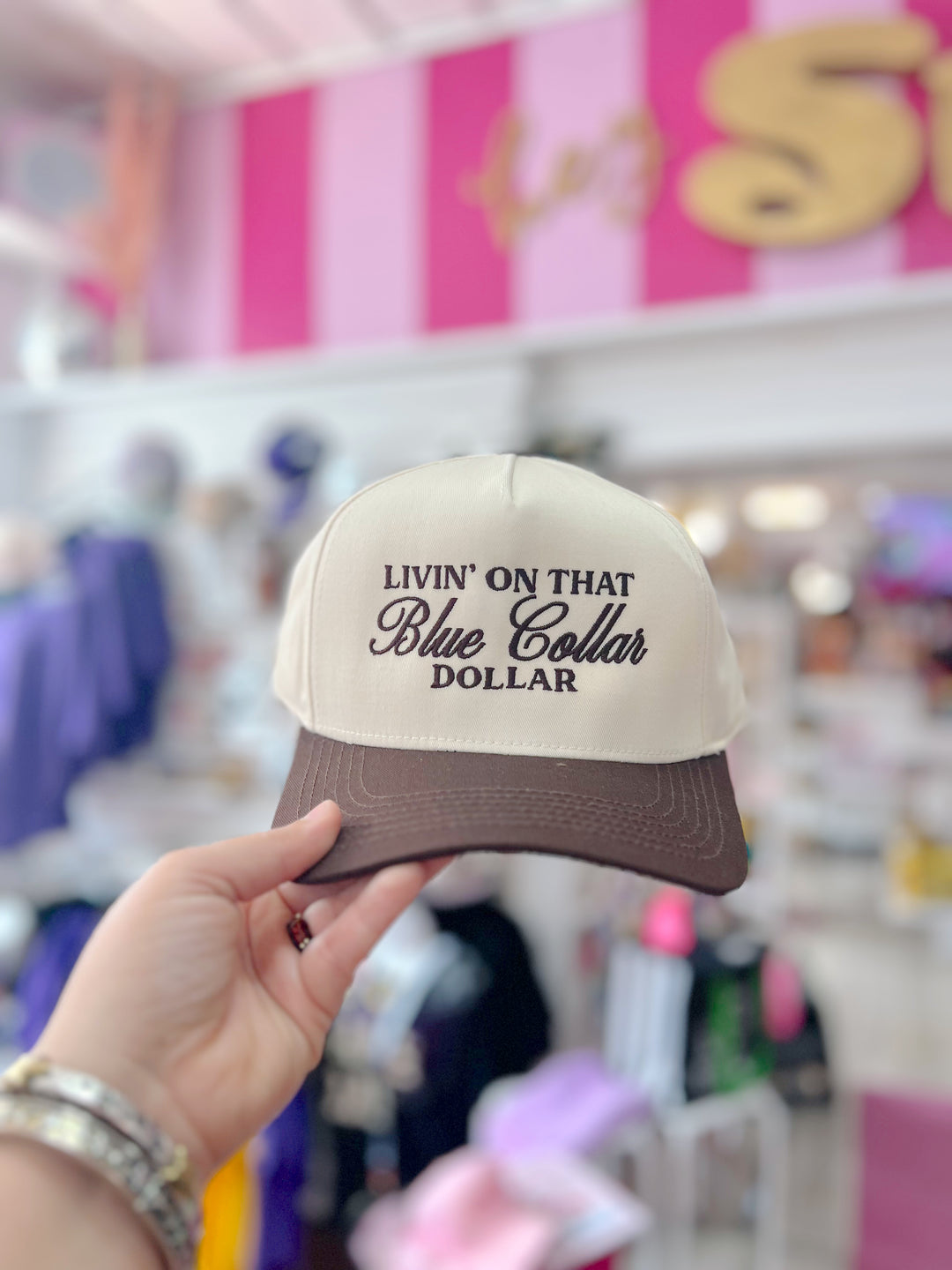 Blue Collar Dollar Trucker Hat