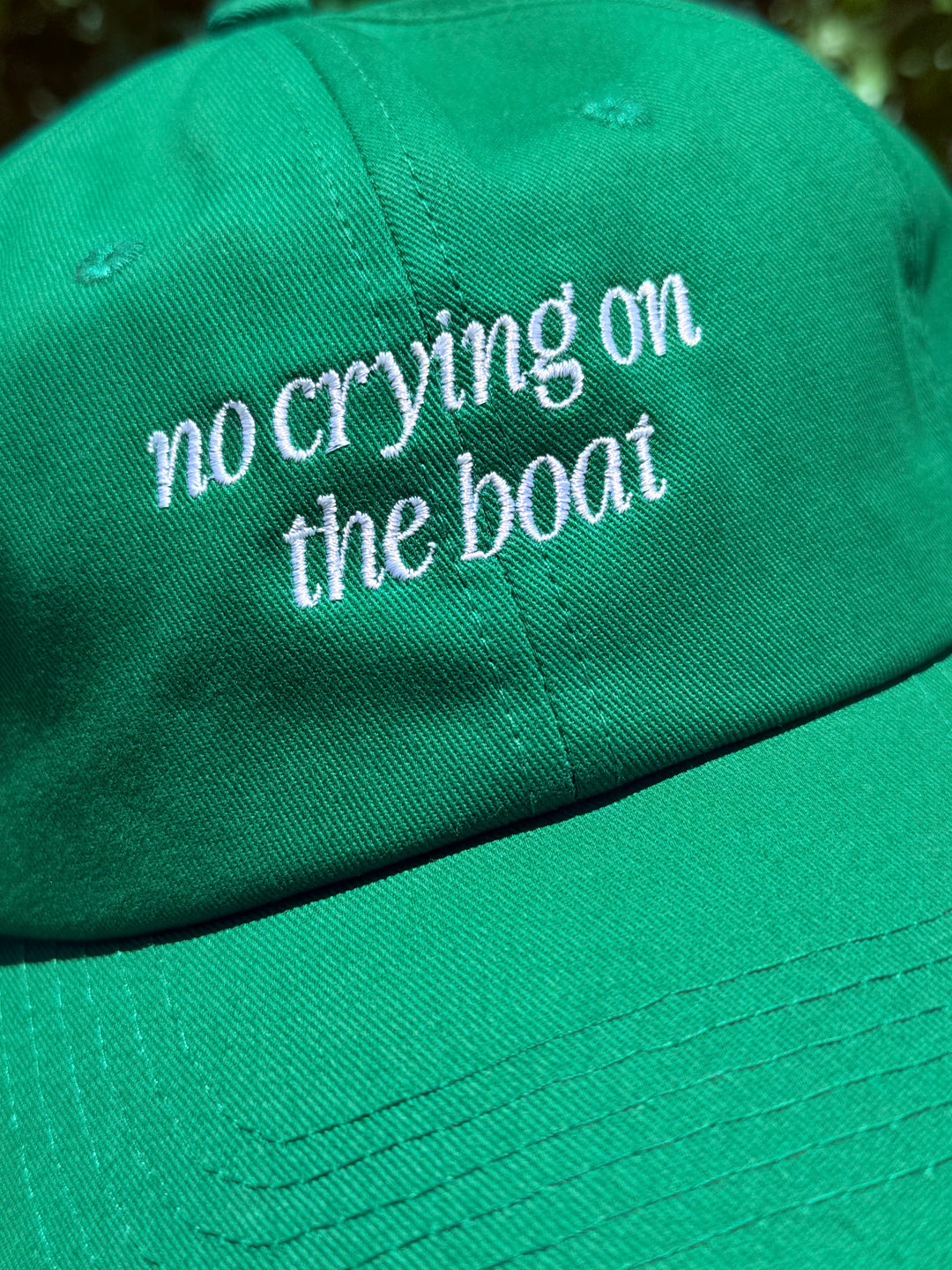 No Crying On The Boat Dad Hat