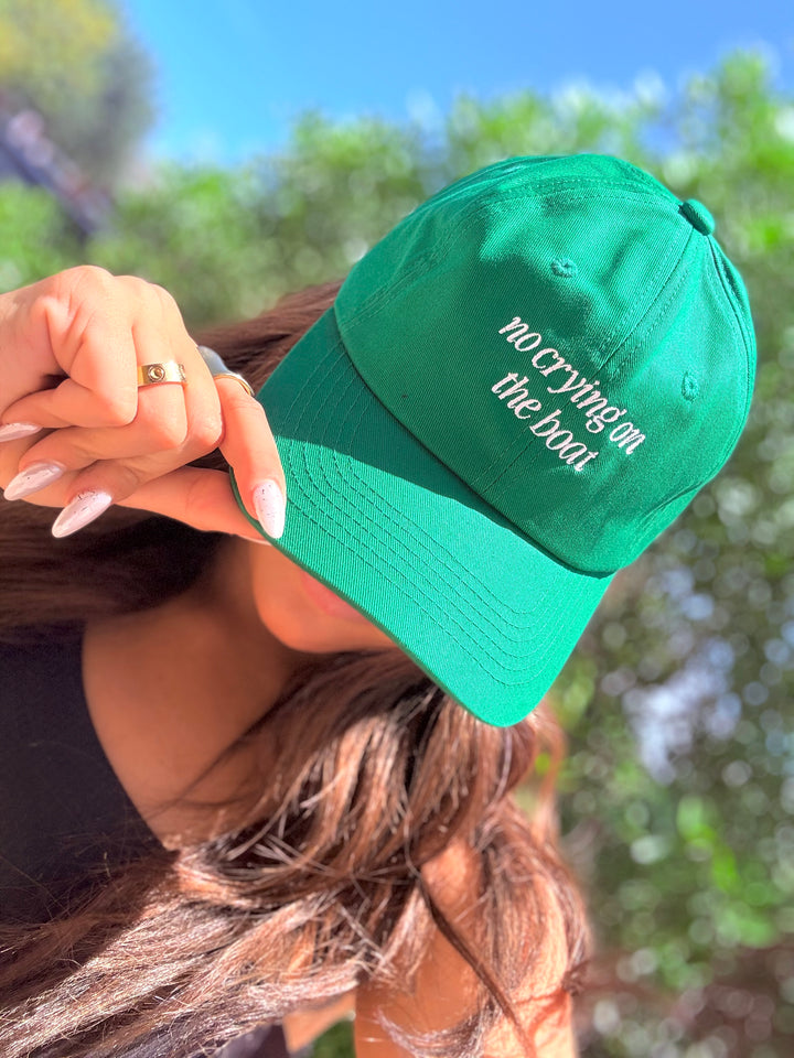 No Crying On The Boat Dad Hat