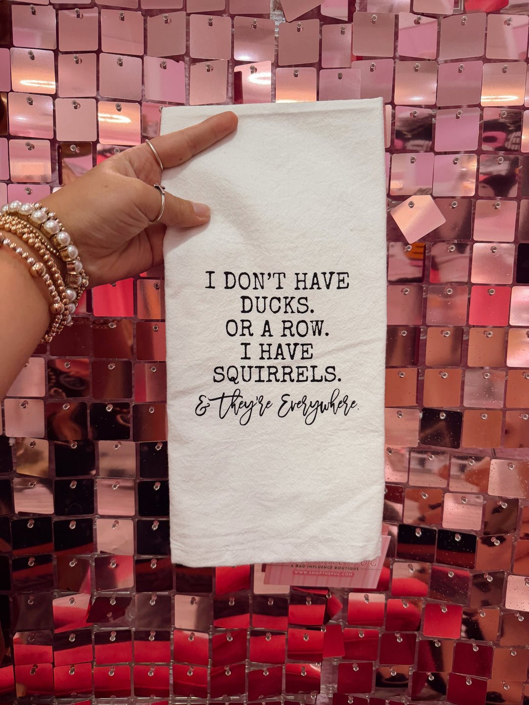 Squirrels Not In A Row Hand Towel