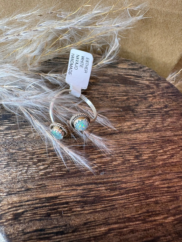 Authentic Esther Opal Adjustable Ring