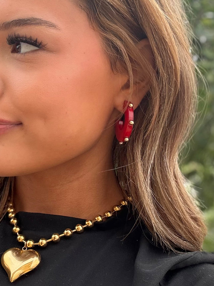The Vera Studded Hoops