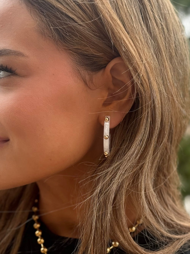 The Vera Studded Hoops
