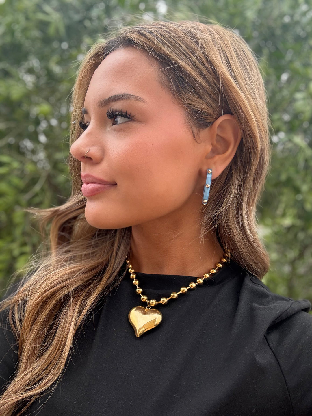The Vera Studded Hoops