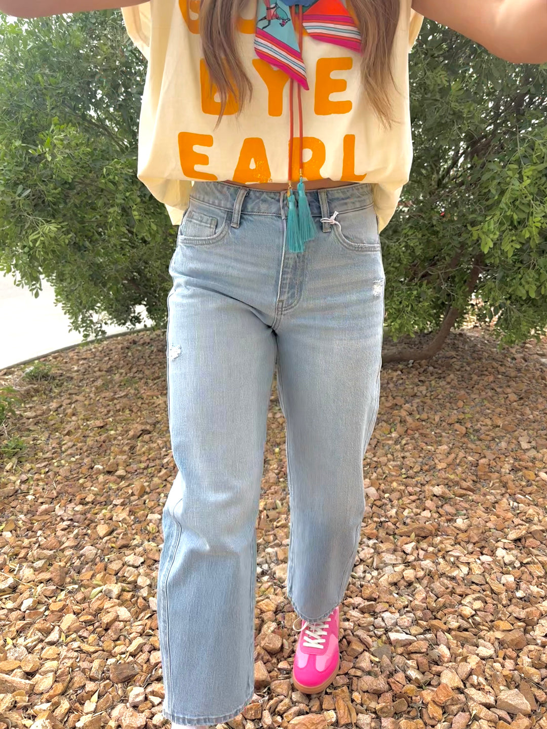 The Sunny Day Barrel Jeans