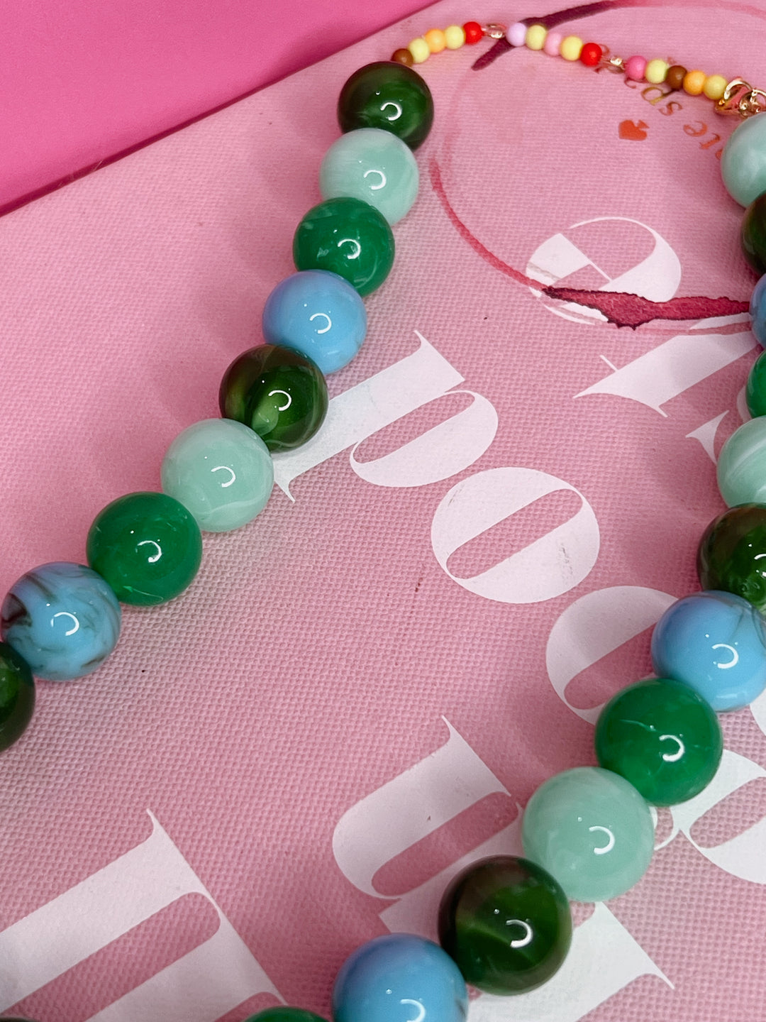Sea Green Beaded Necklace