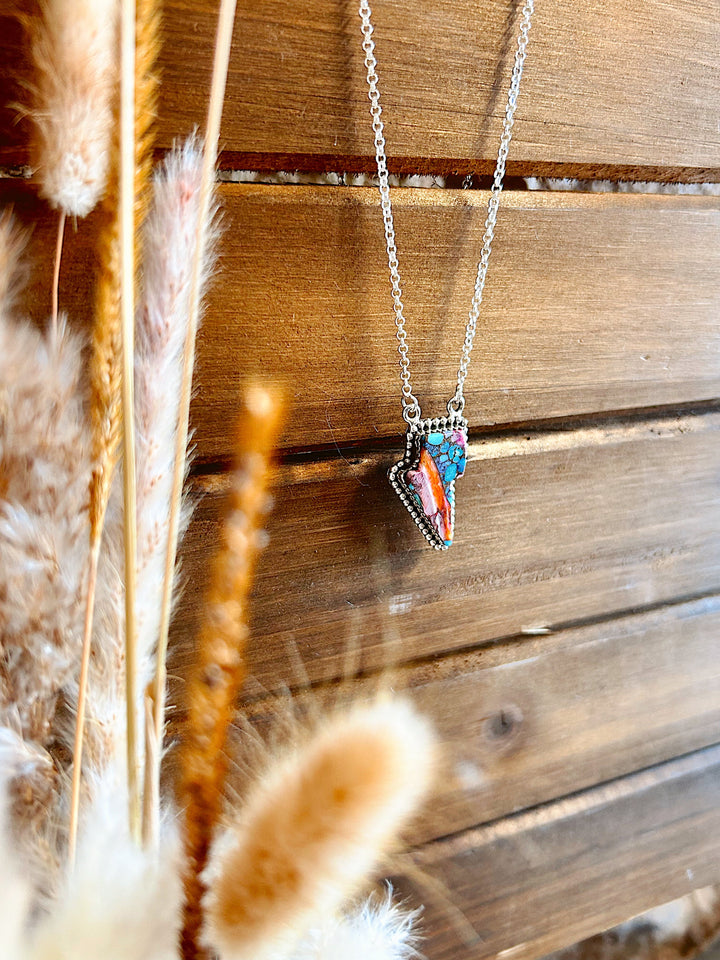 Authentic Pink Dhalia Lightning Strike Necklace