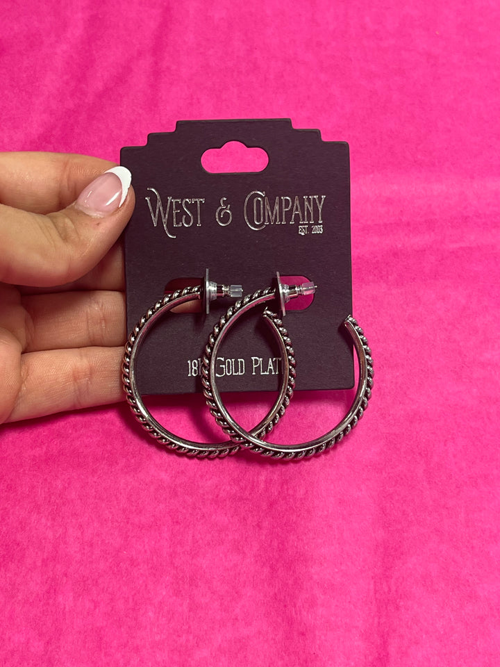 The Burnished Twist Hoops