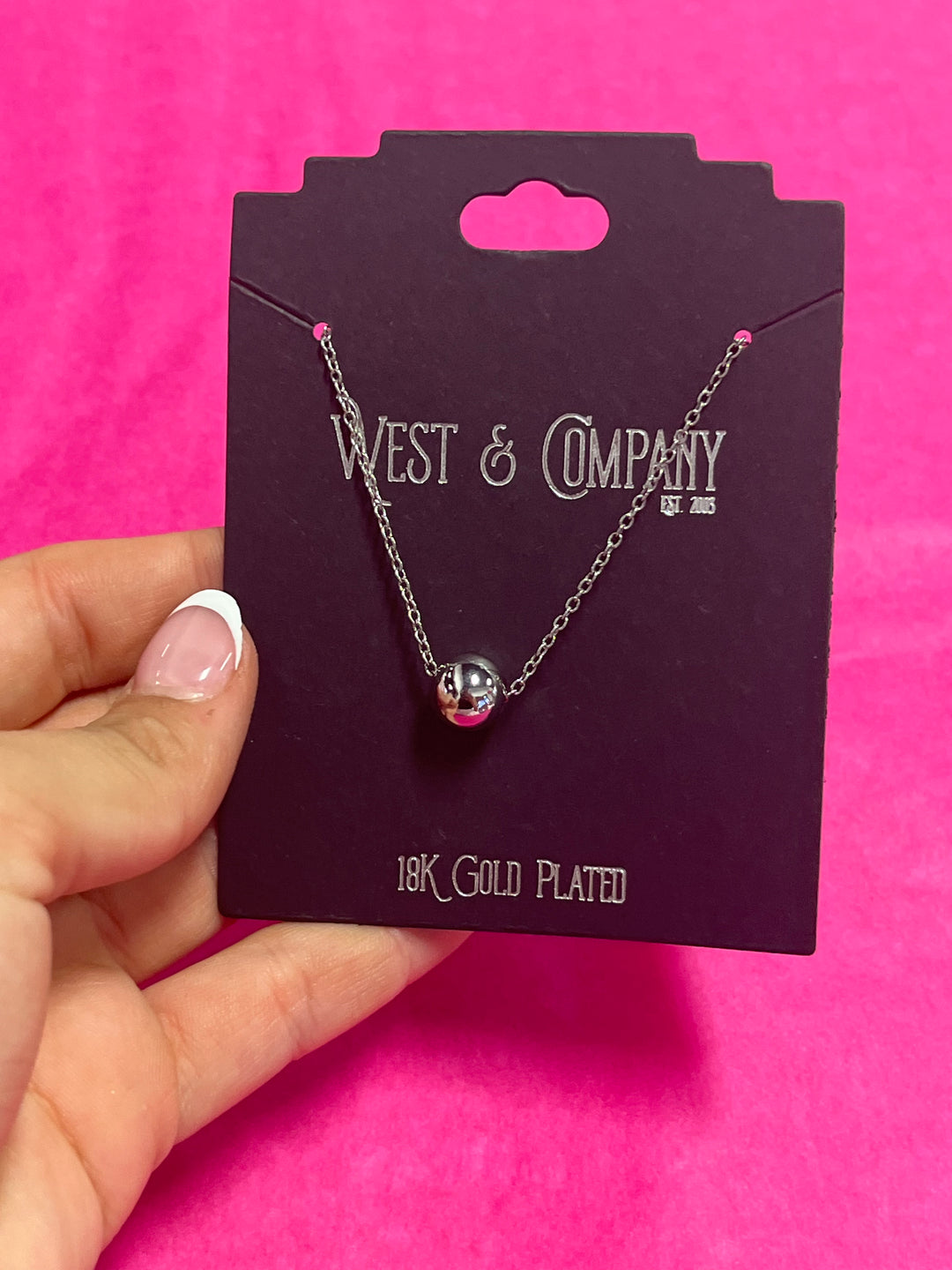 The Burnished Bead Chain Necklace