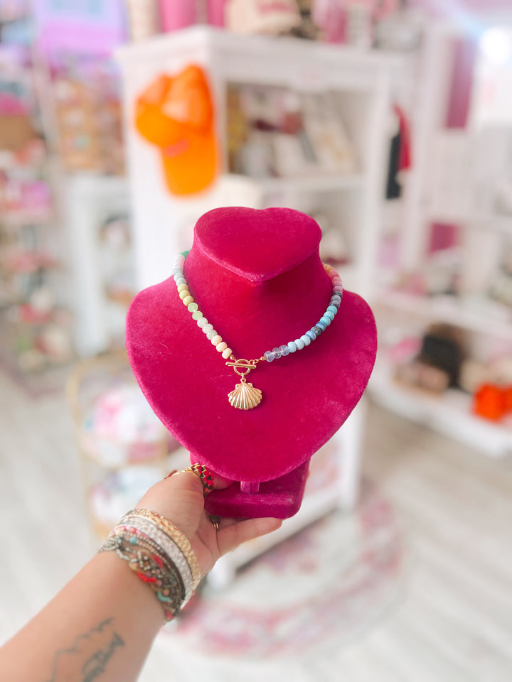 Rainbow Shell Necklace