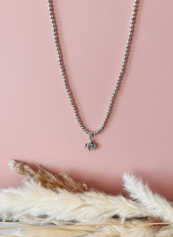 The Bucking Horse Charm Necklace