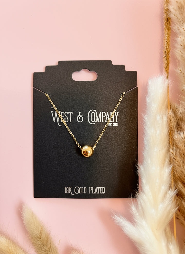 The Burnished Bead Chain Necklace