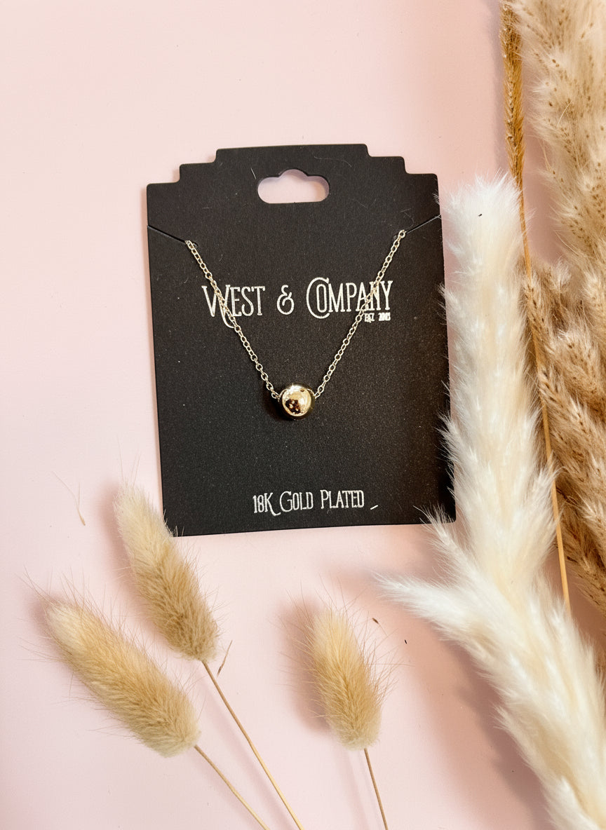 The Burnished Bead Chain Necklace