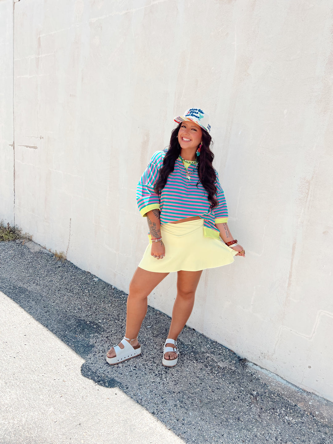 Just Stripe It Oversized Tee