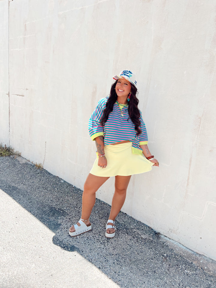 Just Stripe It Oversized Tee