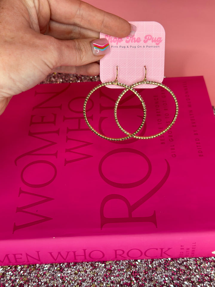 The Diedra Dangle Hoop Earrings