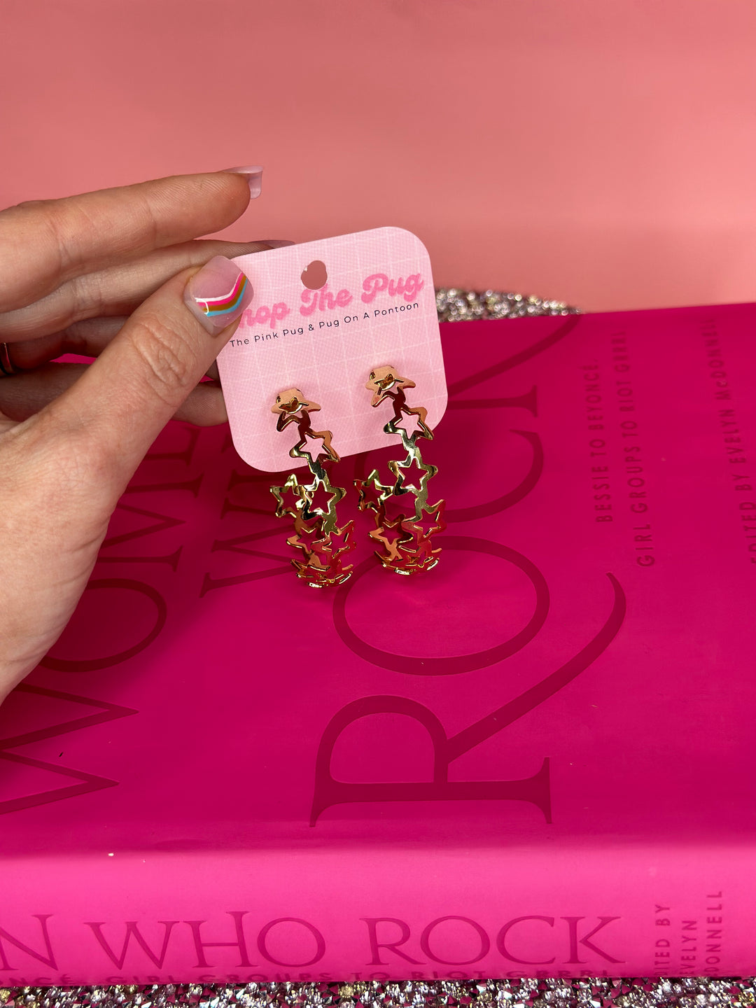 I'm Seeing Stars Hoop Earrings