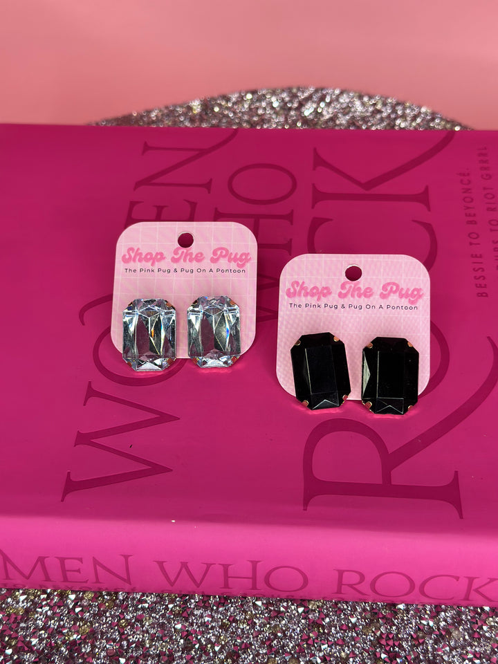 The Mega Rhinestone Stud Earring