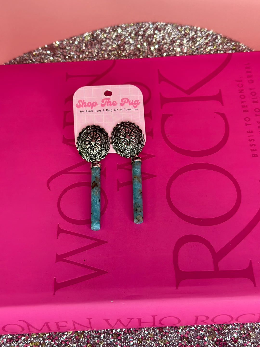 The Turquoise Tia Concho Earrings