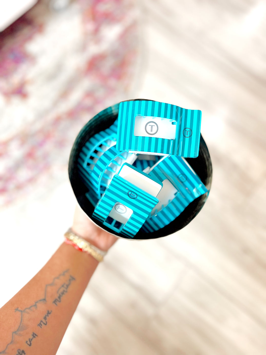 Splash Zone Flat Rectangle Hair Clip