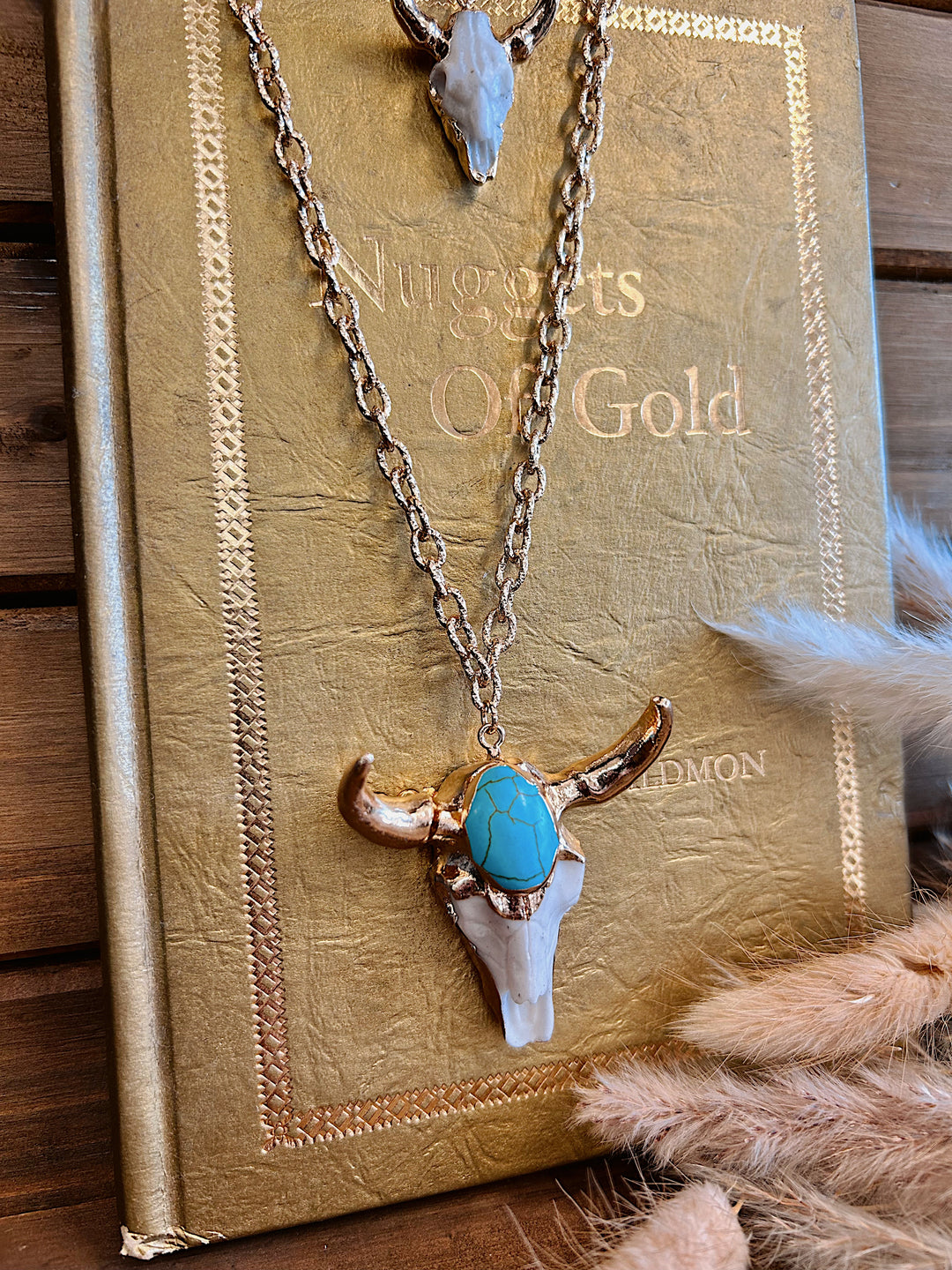 The Gold Luxe Bull Necklace