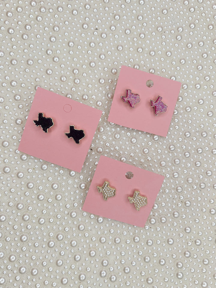 Stars Over Texas Stud Earrings